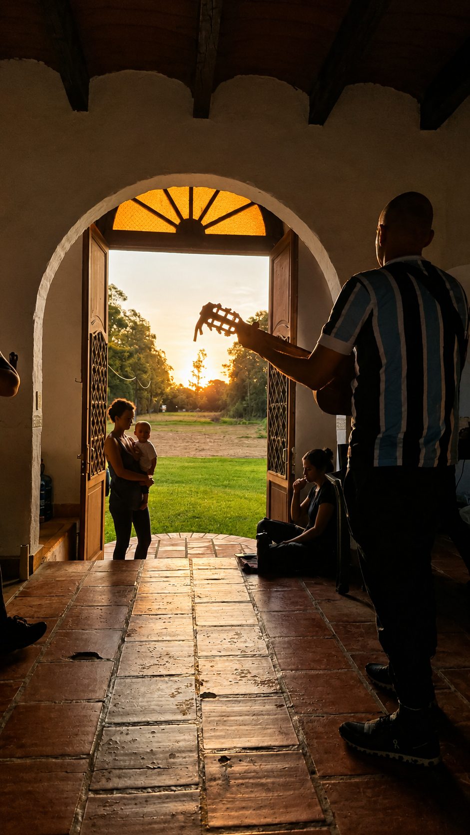 La casona al atardecer