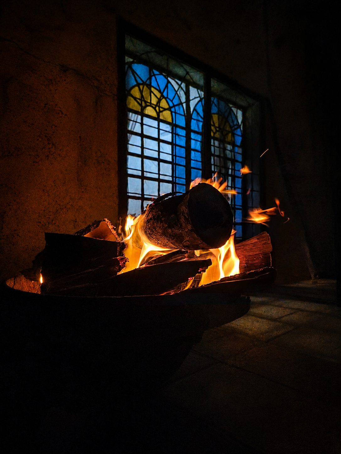 El fuego encendido